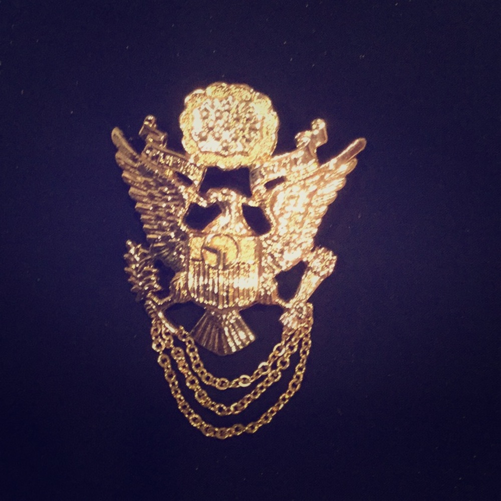 St John Golden Eagle Brooch